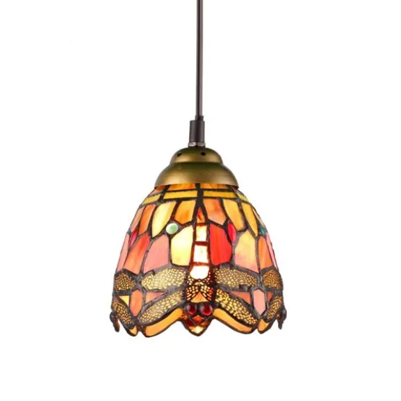 Fönsterlampa Trollslända Ädelsten / Dragonfly 13cm