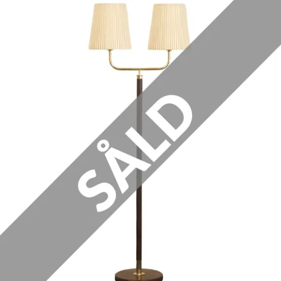 Fred golvlampa 2-arm, mässing