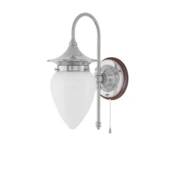 Fryxell vägglampa nickel/brun