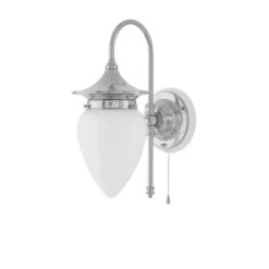 Fryxell vägglampa nickel/vit