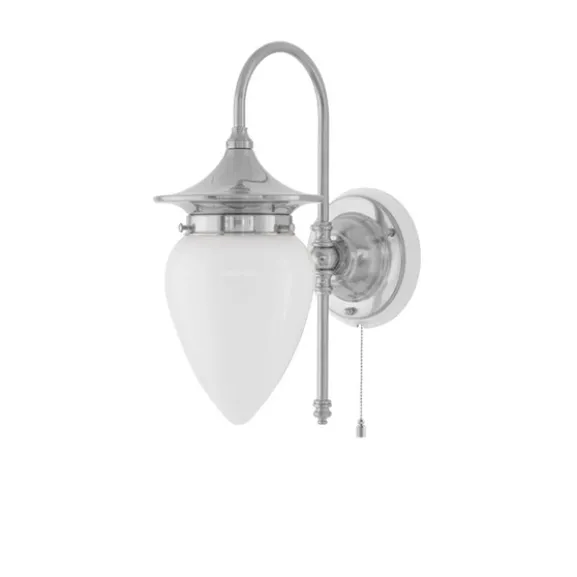 Fryxell vägglampa nickel/vit
