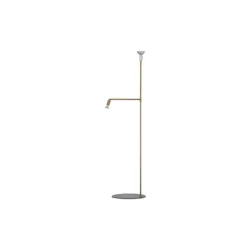 Galax golvlampa, råmässing