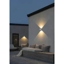 Gela vägglykta ned vit LED
