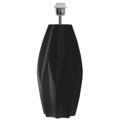 Geometric Lampfot Matt svart 20cm