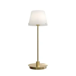 Gil il Grande bordslampa satin mäss opal