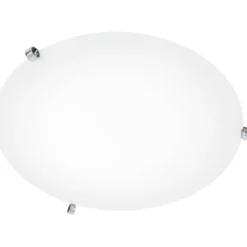 Ögla plafond, krom/vit 45cm