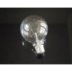 Glödlampa glob klar E27, 60W 80mm