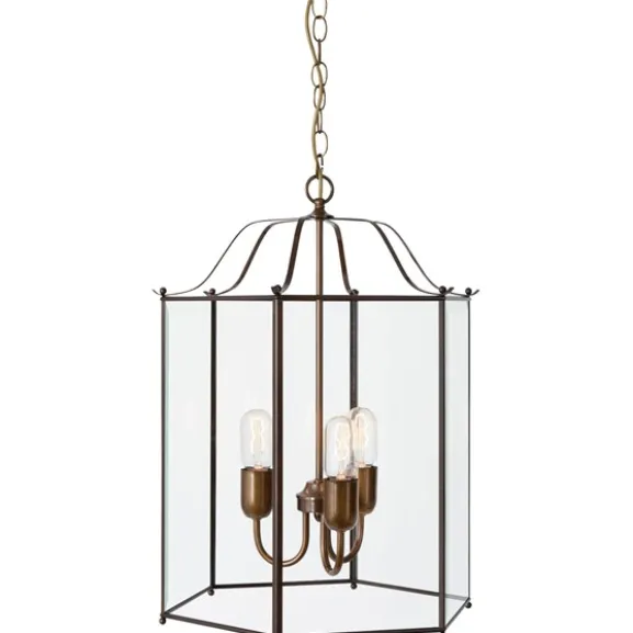 Glimminge taklampa, oxid/klarglas 58cm