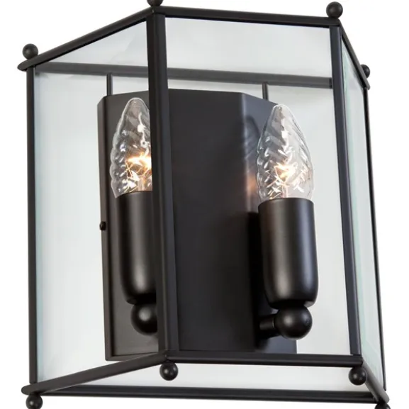 Glimminge vägglampa, mattsvart 22,5cm
