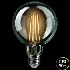 Glob 100mm klar E27 8W 2200-2700K dim to warm