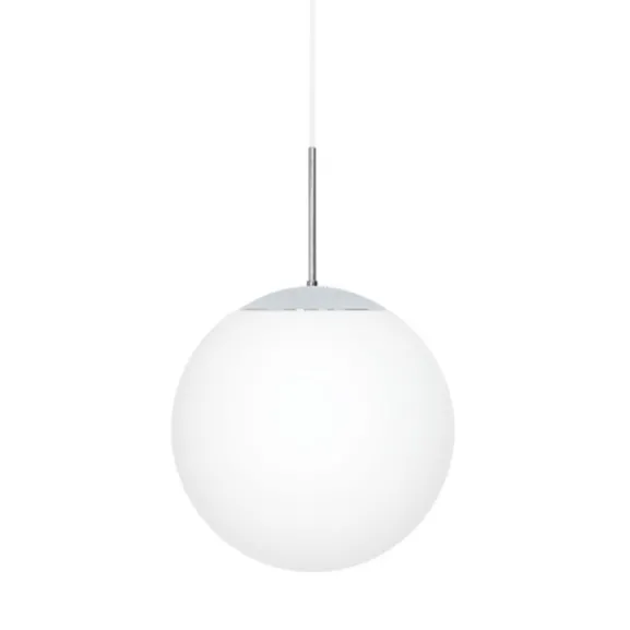 Glob taklampa, krom/opalglas 35cm