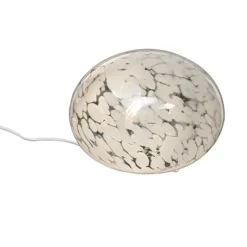 GLOBUS bordslampa 24cm, vit prickig