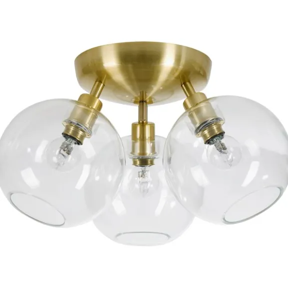 Gloria plafond, mässing/klarglas 35,4cm