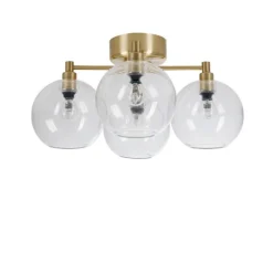 Gloria plafond, mässing/klarglas 46cm