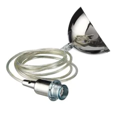 Gloria upphäng E14, krom/transparent 3m