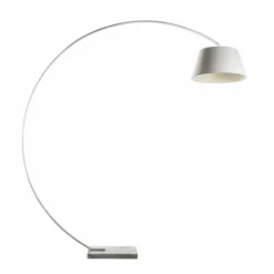 Golvlampa Arch Vit Med Orange Kabel 50cm