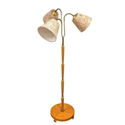 Golvlampa 3arm Brun/Mässing, 155 cm