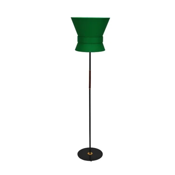 Golvlampa Bow Svart - Large Emerald Green