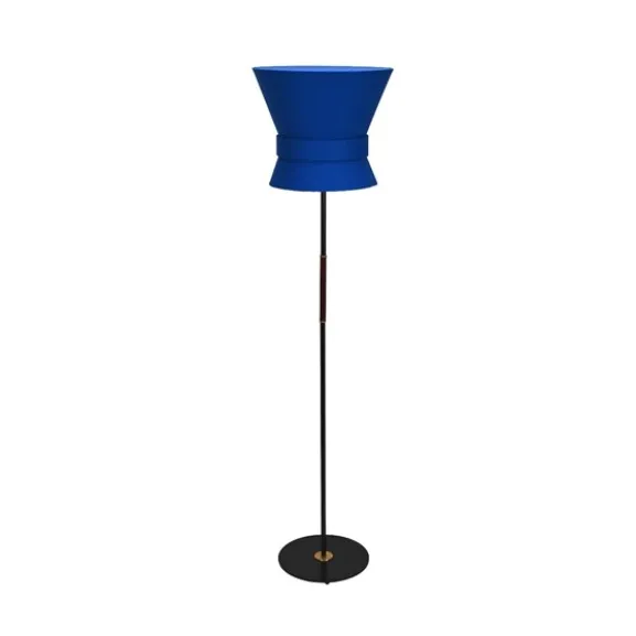 Golvlampa Bow Svart - Large Midnight Blue