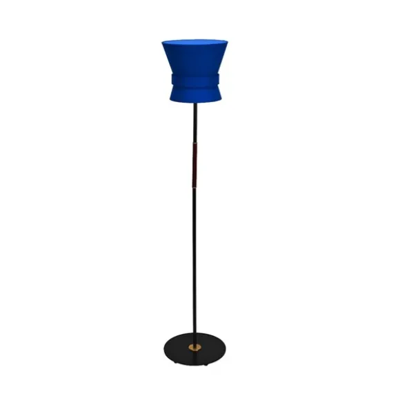 Golvlampa Bow Svart - Small Midnight Blue
