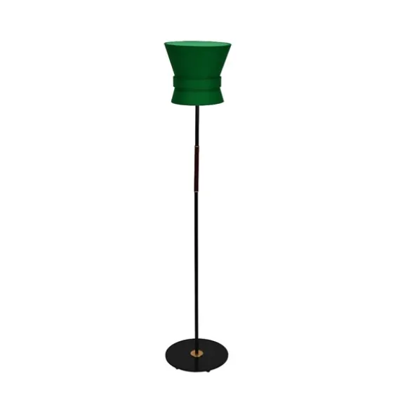 Golvlampa Bow Svart - Small Emerald Green