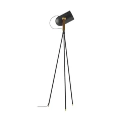 Golvlampa CARRONADE II Svart/brun