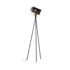 Golvlampa CARRONADE II Svart/brun
