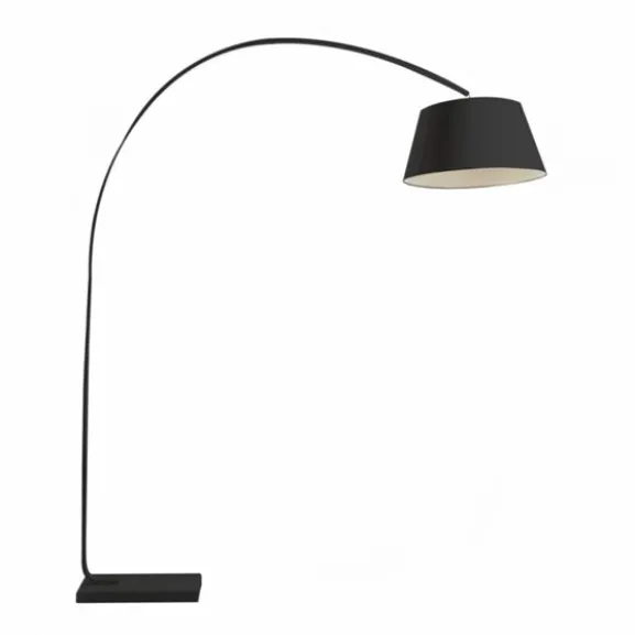 Golvlampa Hello Svart Med Röd Kabel 50cm