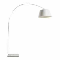 Golvlampa Hello Vit Med Vit Kabel 50cm