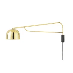 Grant vägglampa, mässing 111cm