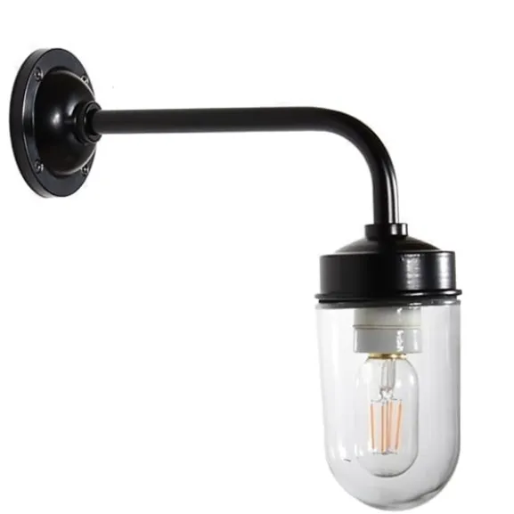 Gårdslampa Funkis, svart