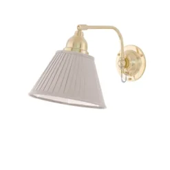 Gripenberg vägglampa mässing/vit