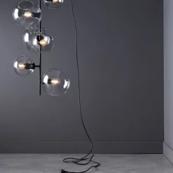Göte taklampa, mässing/klar 83cm