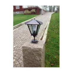 Gustav fotlykta, koppar/katedralglas