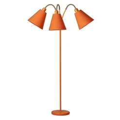 Haga golvlampa trearmad, orange 140cm