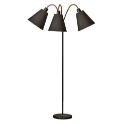 Haga golvlampa trearmad, svart 140cm