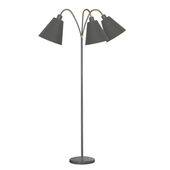 Haga golvlampa trearmad, tältgrå 140cm