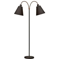 Haga golvlampa tvåarmad, svart140cm