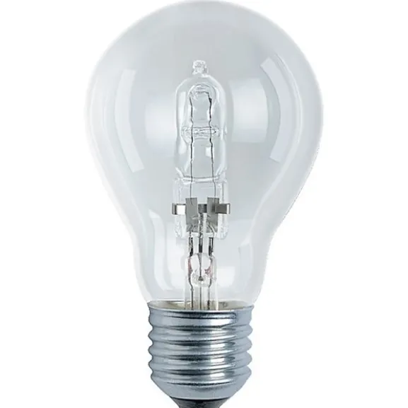 Halogen normal klar E27, 18W(25W)