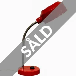Hans-Agne bordslampa, röd