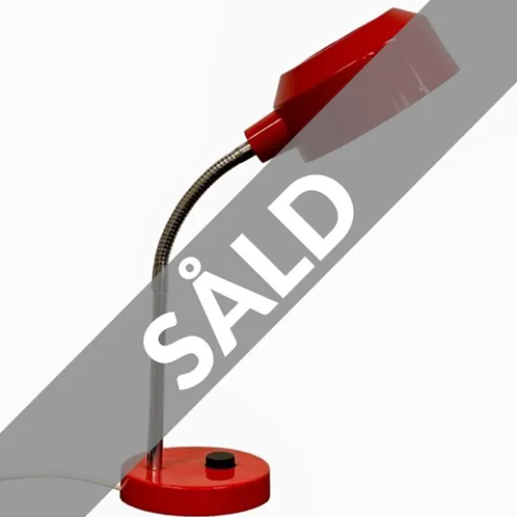 Hans-Agne bordslampa, röd