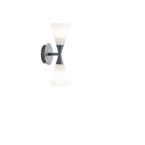 Harlekin vägglampa Duo Grafit E14