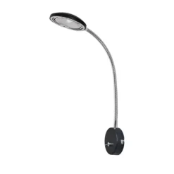 HERO vägglampa, svart/krom