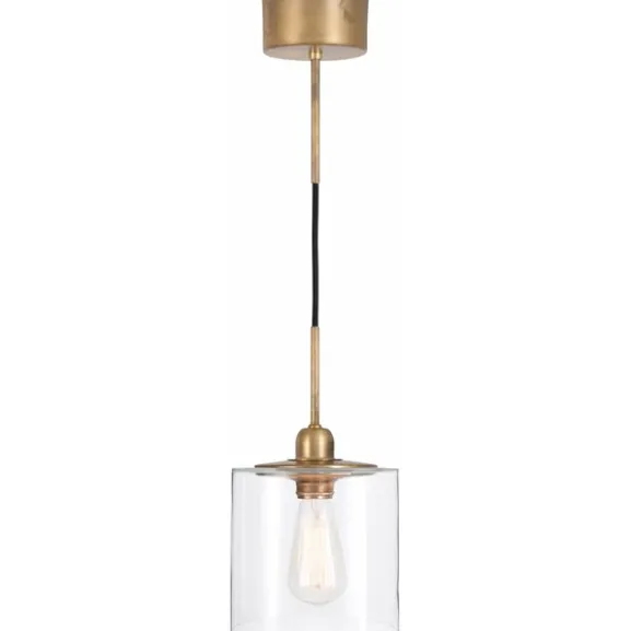 Hägring taklampa, råmässing/klar 17cm