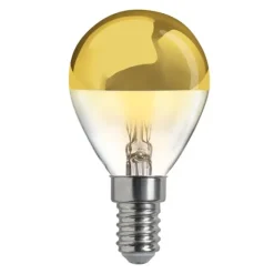 HIDDEN LIGHT toppförspeglad klot guld E14 4W 2700K dimbar
