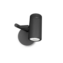 Holder vägglampa svart GU10