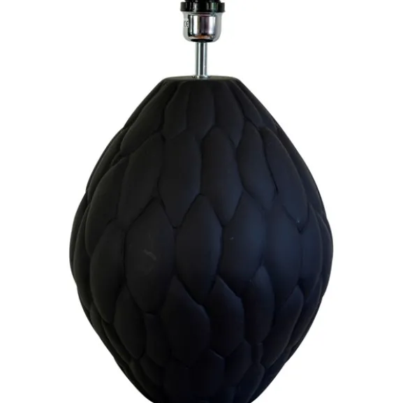 Honeycomb Lampfot Black matted 28cm