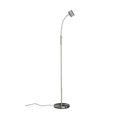 HUGIN golvlampa, stål GU10