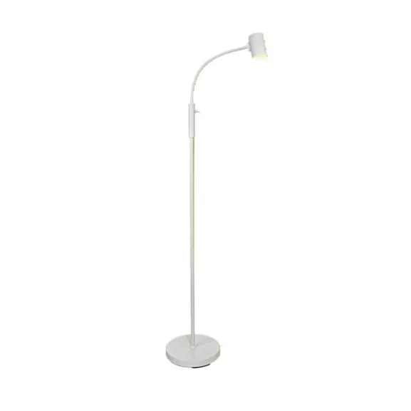 HUGIN golvlampa, vit GU10