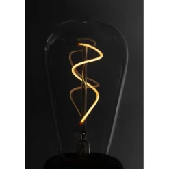 Humble ST64 Swirl bulb ljuskälla E27, rökgrå